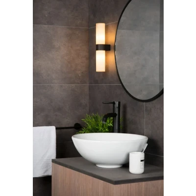 Afbeelding van Lucide JESSE Wandlamp 2xG9 IP44 Zwart