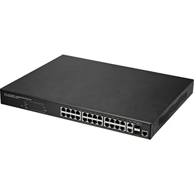 Afbeelding van Renkforce RF 4676514 MSW 620 Netwerk switch RJ45/SFP 24 + 2 poorten 1 GBit/s PoE functie