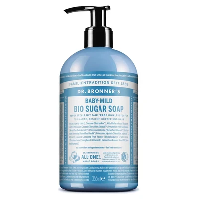 Afbeelding van Dr. Bronner ́s BIO Sugar SOAP 355ML Douchegel, Dames, Maat: 355 ml, Baby mild