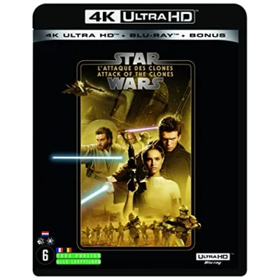 Afbeelding van Star Wars Episode 2 Attack Of The Clones (4K Ultra HD Blu ray) (Import geen NL ondertiteling)