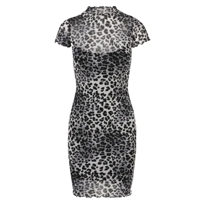 Afbeelding van Urban Classics Damen Etuijurk, Dames, Maat: 4XL, Snowleo