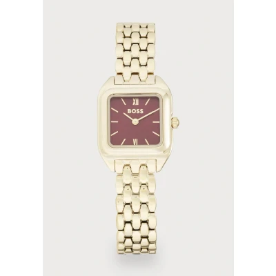 Afbeelding van BOSS MAE Petite Horloge goldcoloured/red, Dames, Maat: One Size, Gold coloured/red