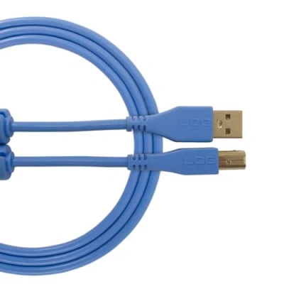 Afbeelding van UDG Ultimate Audio Cable USB 2.0 A B Blue Straight 2m (U95002LB) Kabel voor DJs
