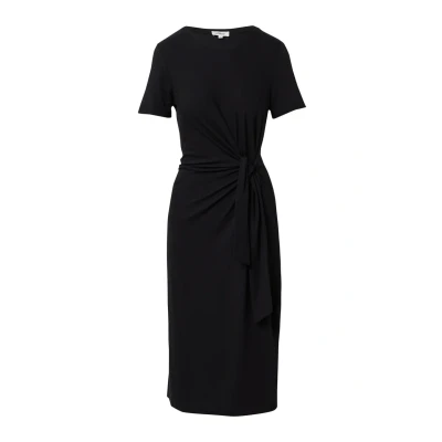 Afbeelding van s.Oliver Knotendetail UND Raffung Jerseyjurk, Dames, Maat: 32, Schwarz