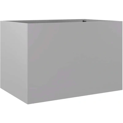 Afbeelding van Plantenbak 62x40x39 cm gegalvaniseerd staal zilverkleurig