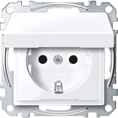 Afbeelding van Merten MEG2310 0325 Wandcontactdoos System M Wit