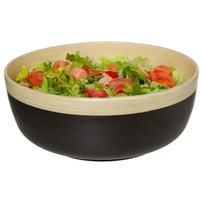 Afbeelding van Secret de Gourmet Slakom voedsel serveerschaal bamboe D30 H12 cm