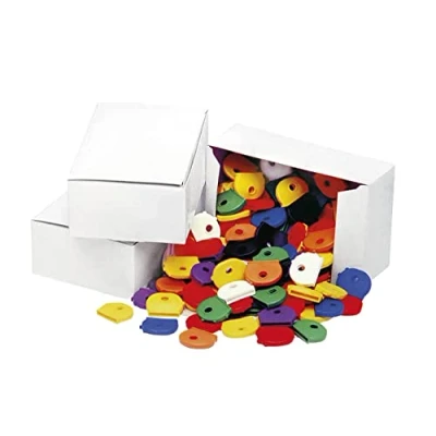 Afbeelding van WEDO 262812599 sleuteldoppen rond 2,5 x 2,0 cm meerdere kleuren 100 stuks