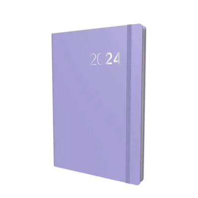 Afbeelding van Collins Legacy 2024 Agenda A5 Week to View Business Planner en Organisator Januari tot December Dagboek Wekelijks Lila CL53.55 24