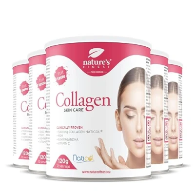 Afbeelding van Nature&#039;s Finest by Nutrisslim Collageen SKincare met Naticol Marine Collageen, MSM en Vitamine C Poeder Gehydrolyseerde mariene type 1 peptiden voor haar huid (5)