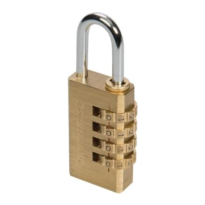 Afbeelding van Silverline Messing Combinatie Hangslot 4 Cijferig 50 mm
