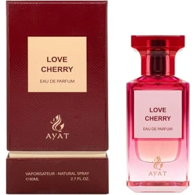Afbeelding van AYAT PERFUMES Eau De Parfum Fancy Series 80ml from Dubai Oosterse &amp; Fruitige Geur voor Vrouwen en Mannen Een Sensuele, Tijdloze Moderne Unisex (Love Cherry)