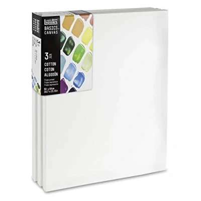 Afbeelding van Liquitex Basics Canvas 50X70cm Pak van 3 stuks