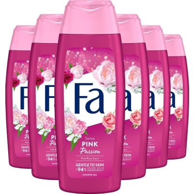 Afbeelding van Fa Pink Passion Douchegel Voordeelverpakking 6 x 250 ml