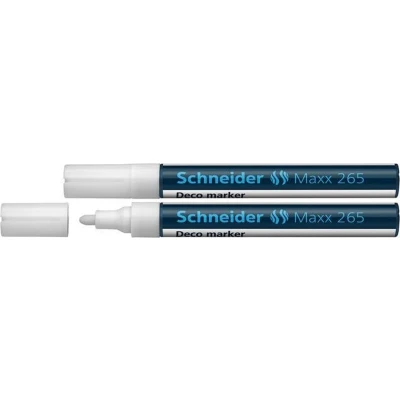 Afbeelding van Schneider krijtmarker Maxx 265 wit 2 stuks S 126549