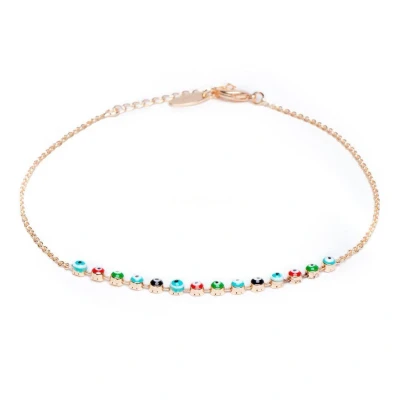 Afbeelding van Zentana Enkelband Boos Oog Nazar Enkelbandje Multi Evil Eye Bescherming