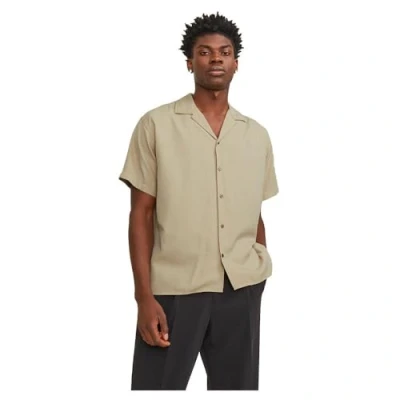 Afbeelding van Jack &amp; Jones Jprccaaron Resort Overhemd, Heren, Maat: Small, Fields of rye