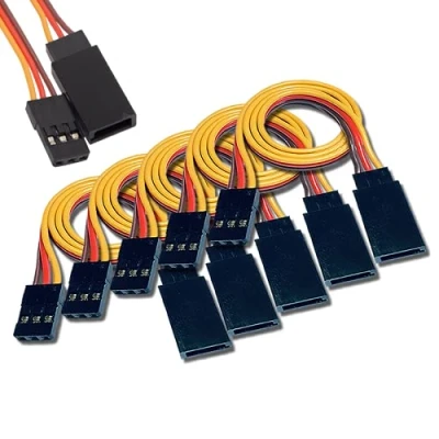 Afbeelding van VUNIVERSUM 5X stuk Premium 30cm servo verlenging servokabel verlengkabel mannelijk naar vrouwelijke JR Graupner Futaba compatibele stekker bus 22AWG kabel van Mr. Plug Modelbau®