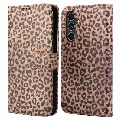 Afbeelding van imoshion Hoesje Geschikt voor Samsung Galaxy A54 (5G) Design Bookcase smartphone Leopard Mood