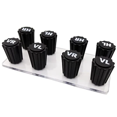 Afbeelding van GODESON ventieldoppen voor de auto, fiets, wielmarkerset, ABS kunststof, met afdichting, auto accessoires (8 stuks)