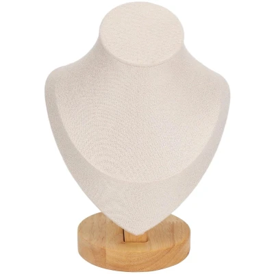 Afbeelding van Gernie ketting display standaard, sieraden houder, mannequin buste flanellen ezel,