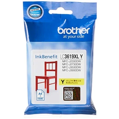 Afbeelding van Brother LC 3619XLY inktcartridge 1 stuk(s) Origineel Geel