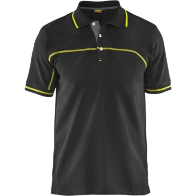 Afbeelding van Blåkläder 3389 Poloshirt Zwart/Geel maat S