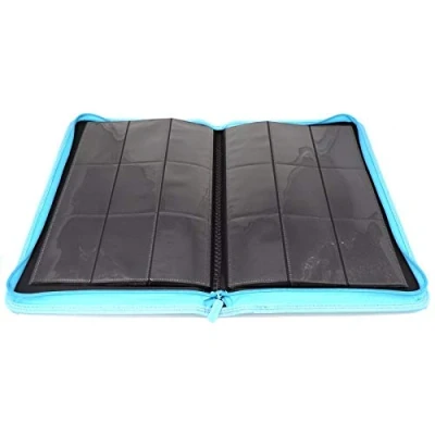 Afbeelding van Docsmagic.de Pro Player 9 Pocket Zip Album Light Blue 360 Card Binder MTG PKM YGO