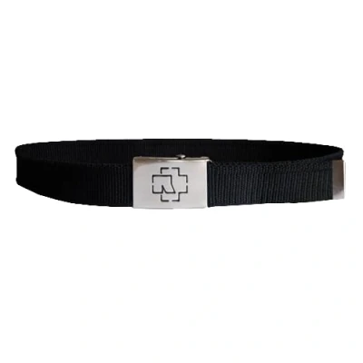 Afbeelding van Rammstein Stoffen riem &quot;Halt&quot; zwart, officiële bandmerchandise, one size