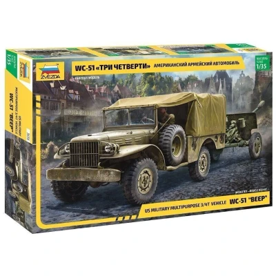 Afbeelding van 1:35 Zvezda 3656 Dodge WC 51 Beep Plastic Modelbouwpakket