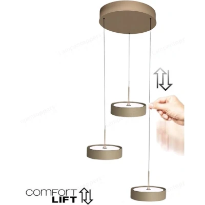 Afbeelding van Hanglamp Alieno Crème incl. Easy lift 3 Lichts Ø 33cm