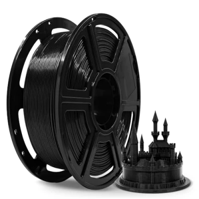 Afbeelding van FLASHFORGE ABS PRO 3D printerfilament, robuuste en hittebestendige filamenten, spoel van 1 kg, maatnauwkeurigheid +/ 0,02 mm, sterke duurzame verbruiksmaterialen (zwart)