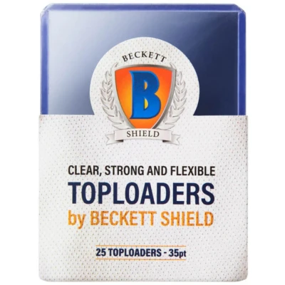 Afbeelding van Arcane Tinmen Beckett Shield Standaard Size Mouwen Toploader 35pt 25CT Kaarthoezen zijn glad en taai Compatibel met Pokemon, Yugioh, Magic The Gathering MTG, TCG, (AT 90151)
