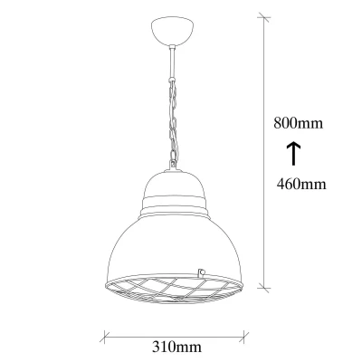 Afbeelding van Opviq Saglam 3729 hanglamp, geel, ijzer, Ø 32 cm