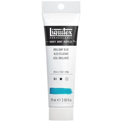 Afbeelding van Liquitex 1045570 Professional Heavy Body acrylverf in kunstenaarskwaliteit met uitstekende lichtechtheid en boterachtige consistentie 59ml tube, Brilliant Blue