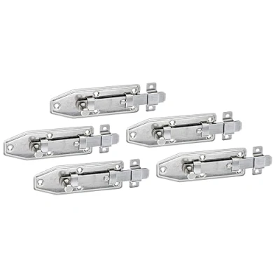 Afbeelding van Alberts 5x raamgrendel 100x35mm knopgreep vaste lus roestvrij staal