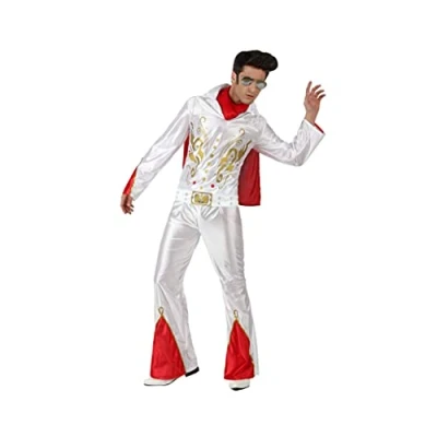 Afbeelding van ATOSA 11807 Kostuum Rock N Roll Star Man M L Wit Carnaval