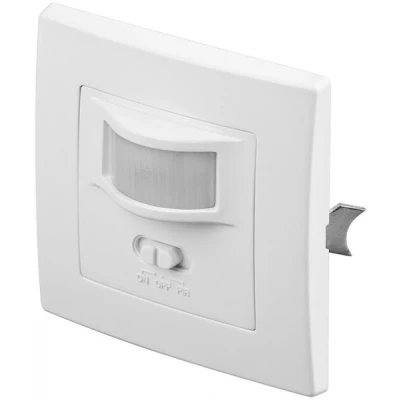 Afbeelding van Infrarood bewegingsmelder voor inbouw wandmontage, 160 detectie, 9 m bereik, gebruik binnenshuis (IP20), geschikt LED&#039;s