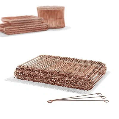 Afbeelding van Heimfleiss® Rödeldraht Betonbinddraad 1,0 x 100 160 mm (250 st.) Verkoperd binddraad in 250, 500 &amp; 1000 bundels Oogjesdraad Boordraad voor boor Rödelzange Draadzakbevestigingsmiddelen
