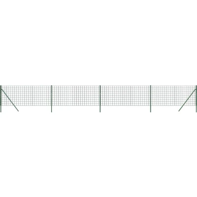 Afbeelding van vidaXL Draadgaashek 0,8x10 m gegalvaniseerd staal groen
