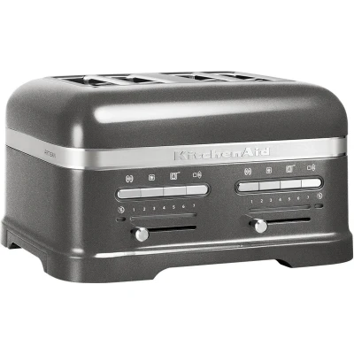 Afbeelding van Kitchenaid Broodrooster Artisan Toaster met 4 sleuven en verwijderbaar kruimelbakje Grijs