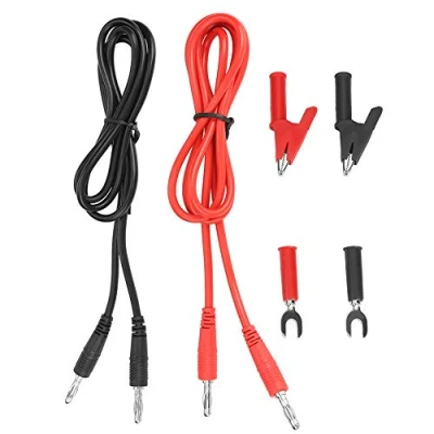 Afbeelding van Meetsnoeren banaanstekker naar 6 in 1 krokodillenklem Testsondes kabel mm P1041B