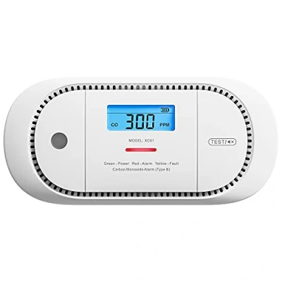 Afbeelding van X Sense Koolmonoxidemelder alarm met digitaal LCD display, CO detectoralarm 5 jaar vervangbare batterij en piekwaardegeheugen, XC01 R