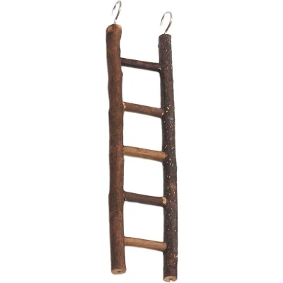 Afbeelding van Flamingo Vogelaccessoire Ladder Scara Bruin 8 x 1.5 26 cm