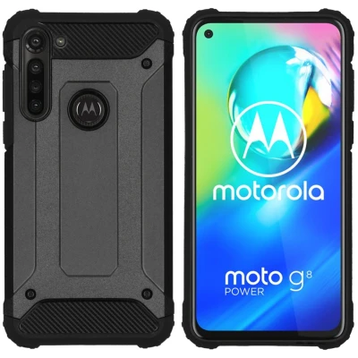 Afbeelding van Motorola Moto G8 Power Hoesje Kunststof iMoshion Hardcase/Backcover Zwart Telefoonhoesje
