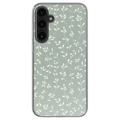 Afbeelding van imoshion hoesje Geschikt voor Samsung Galaxy S23 FE Design Smoke Green Flowers