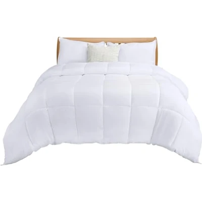 Afbeelding van Utopia Bedding Dekbed 135x200 cm, 280 GSM Microvezel met hoeklabels Gestikt donzen alternatief (Wit)