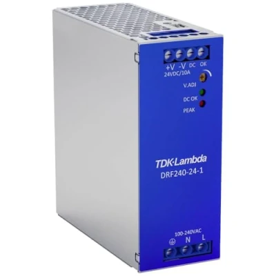 Afbeelding van TDK Lambda DRF240 24 1 DIN rail netvoeding V/DC 240 W Aantal uitgangen: x Inhoud: stuk(s)
