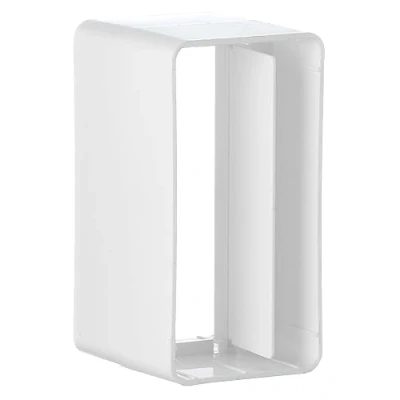 Afbeelding van Steinberg14 Wit 220 x 55 mm kanaalconnector met terugslagklep, plat kanaal verbindingsstuk terugslagklep