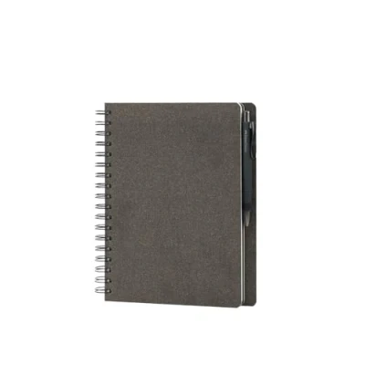 Afbeelding van FABER CASTELL &amp; Rössler Papier 201553 Blanco notitieboek, 18 pagina&#039;s in espresso en PolyBall zwarte biros